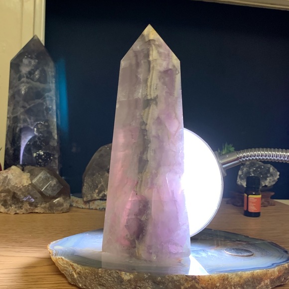 SOLD🔴🔴🔴3 Lb Fluorite Tower - Picture 4 of 6